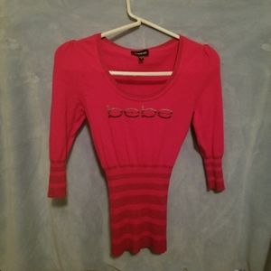 Bebe hotpink sweater